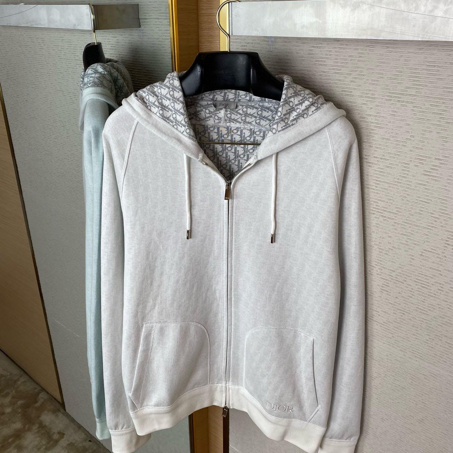 Dior Oblique Jacquard Lined Hoodie - PerfectKickZ
