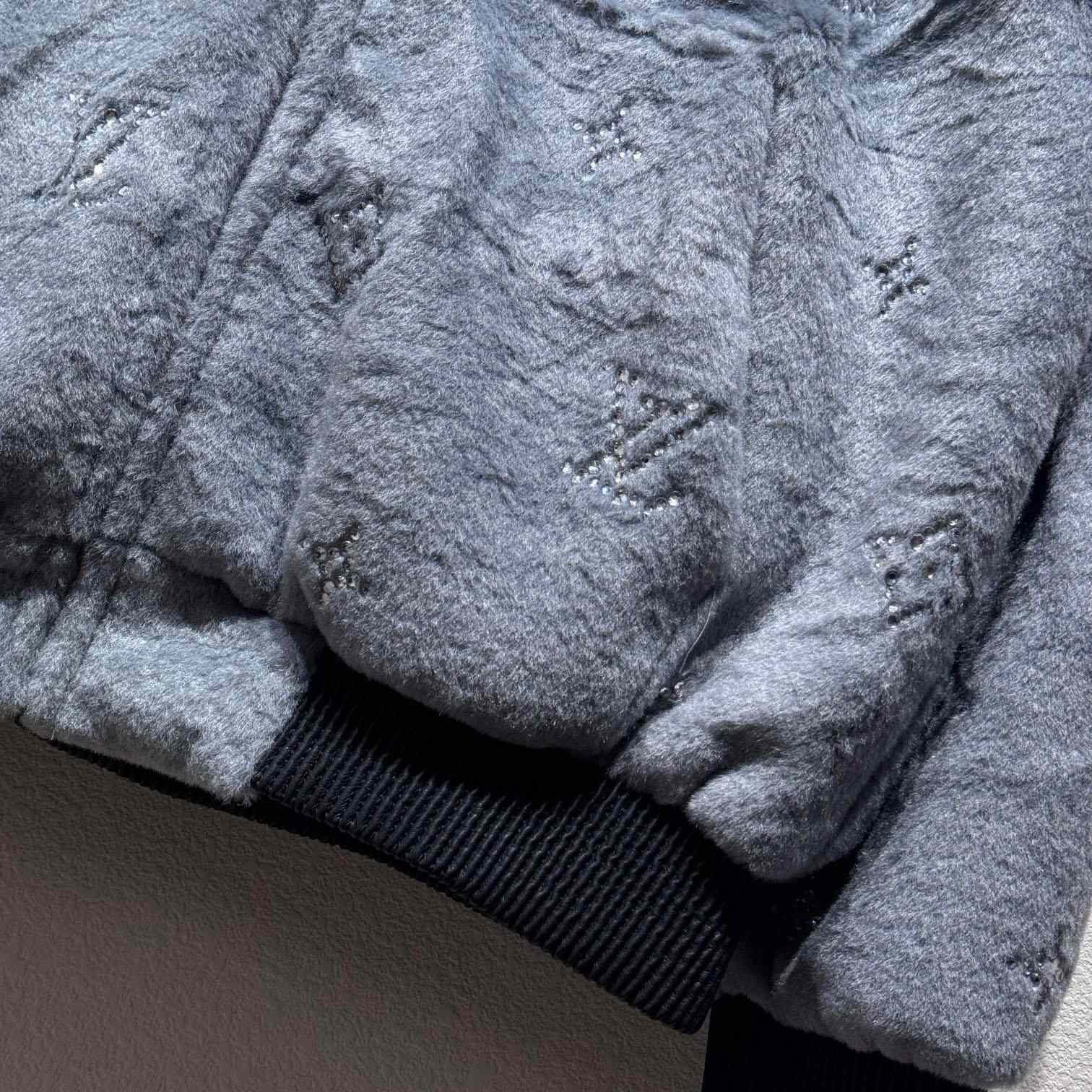 Louis Vuitton MNG Embellished Shearling Hoodie - PerfectKickZ