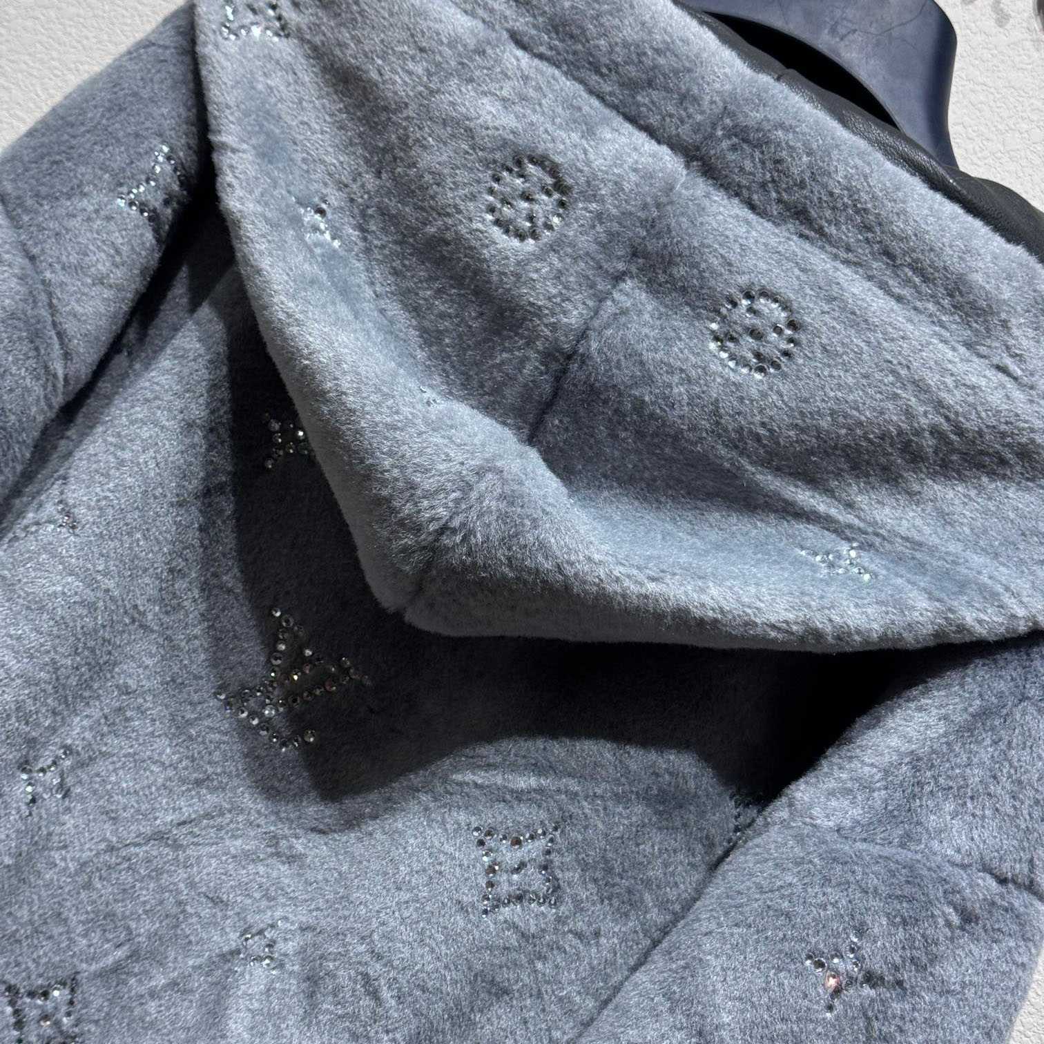 Louis Vuitton MNG Embellished Shearling Hoodie - PerfectKickZ