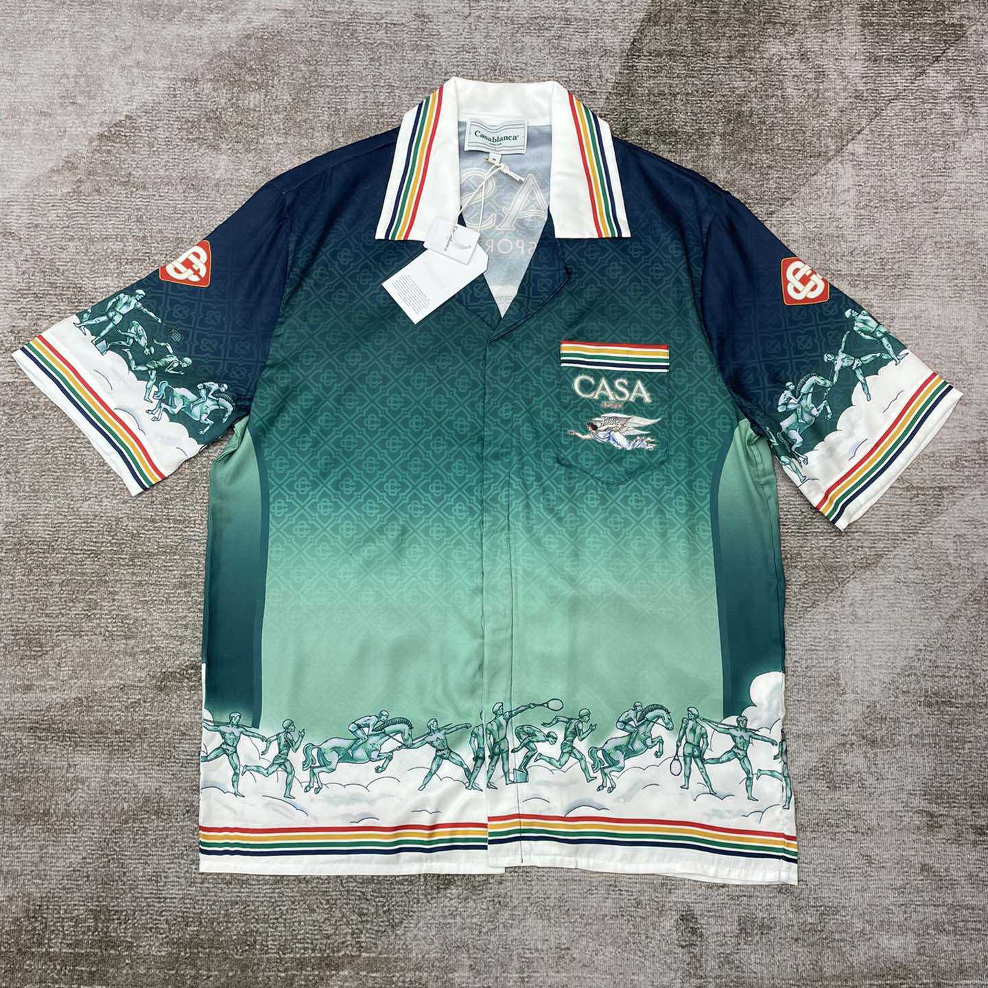 Casablanca Flying Angel Silk Shirt    CA3504 - PerfectKickZ