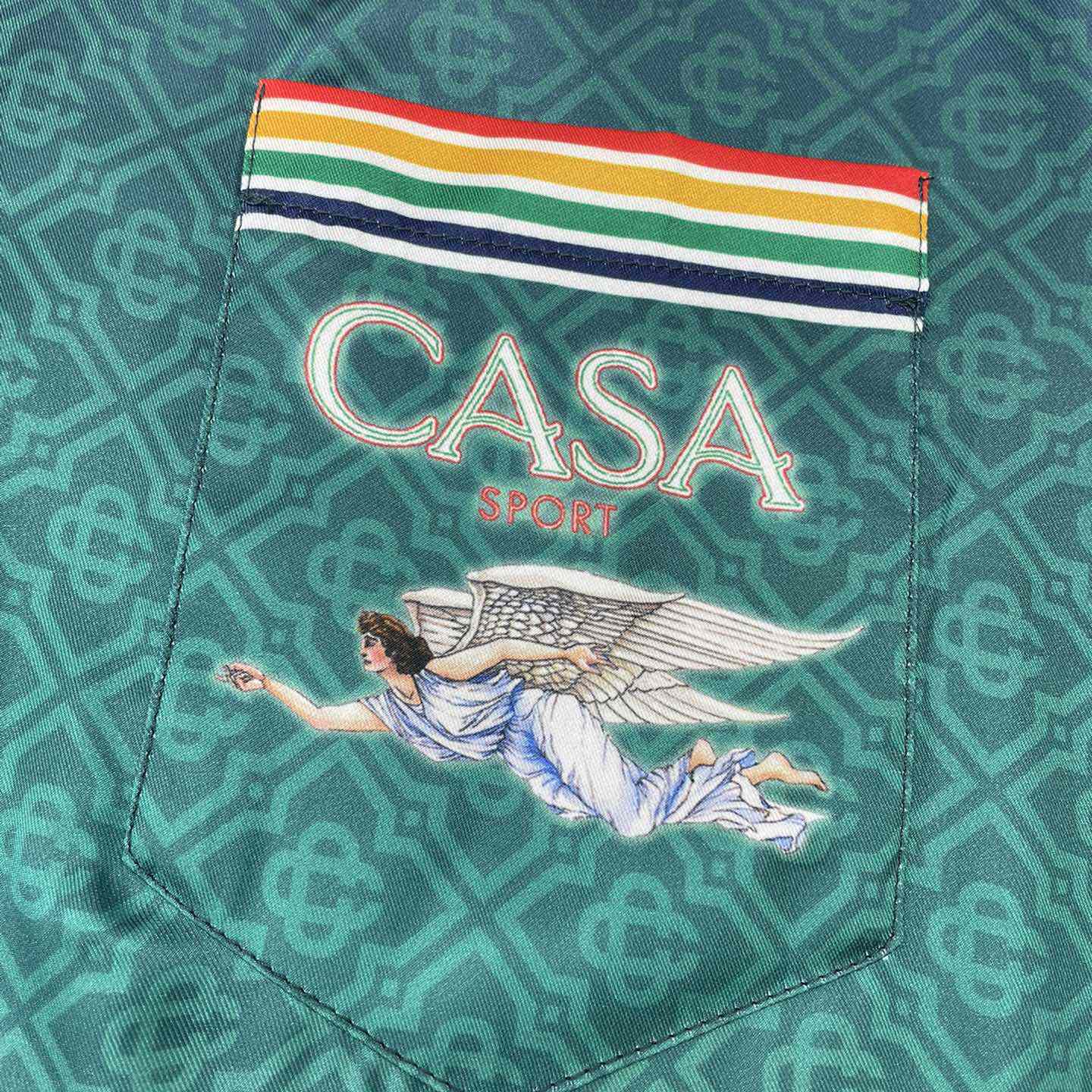 Casablanca Flying Angel Silk Shirt    CA3504 - PerfectKickZ