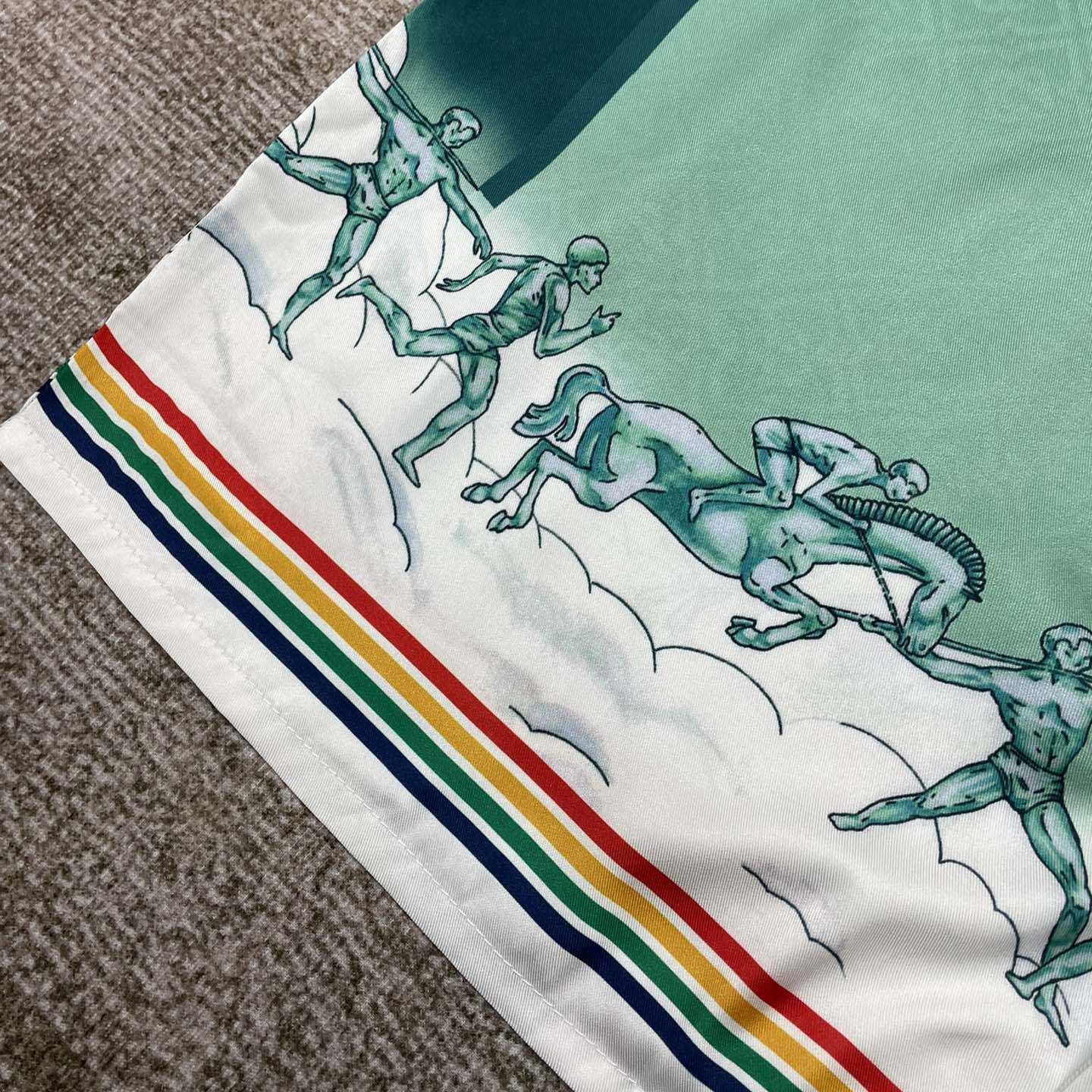 Casablanca Flying Angel Silk Shirt    CA3504 - PerfectKickZ