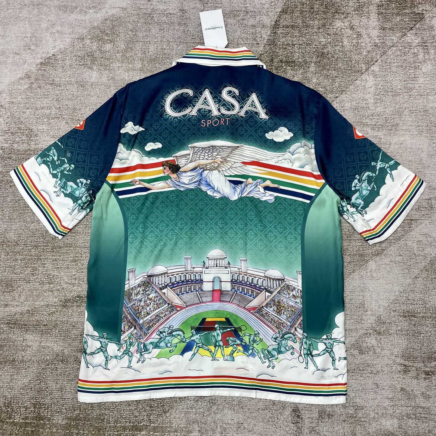 Casablanca Flying Angel Silk Shirt    CA3504 - PerfectKickZ