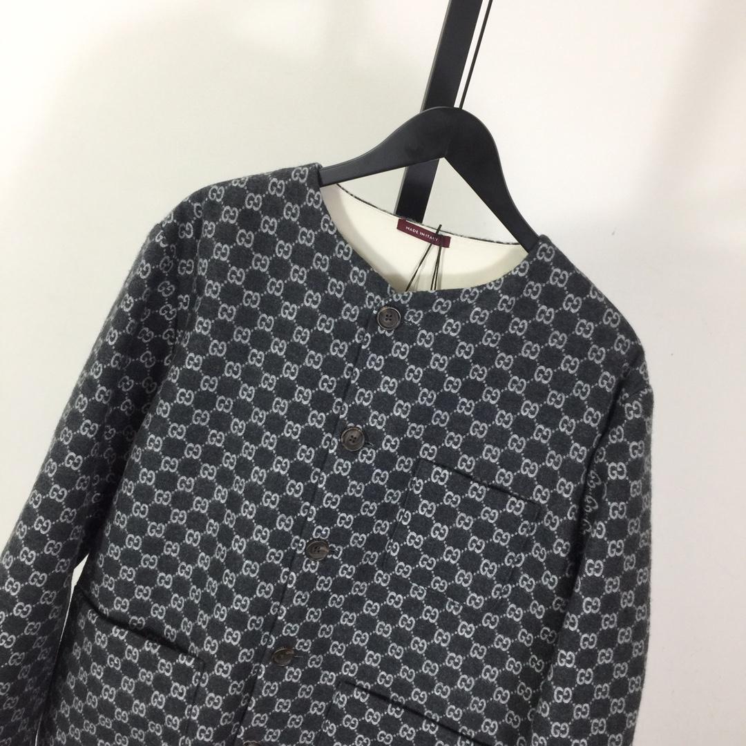 Gucci Bouclé Wool Jacket With GG Shadow - PerfectKickZ