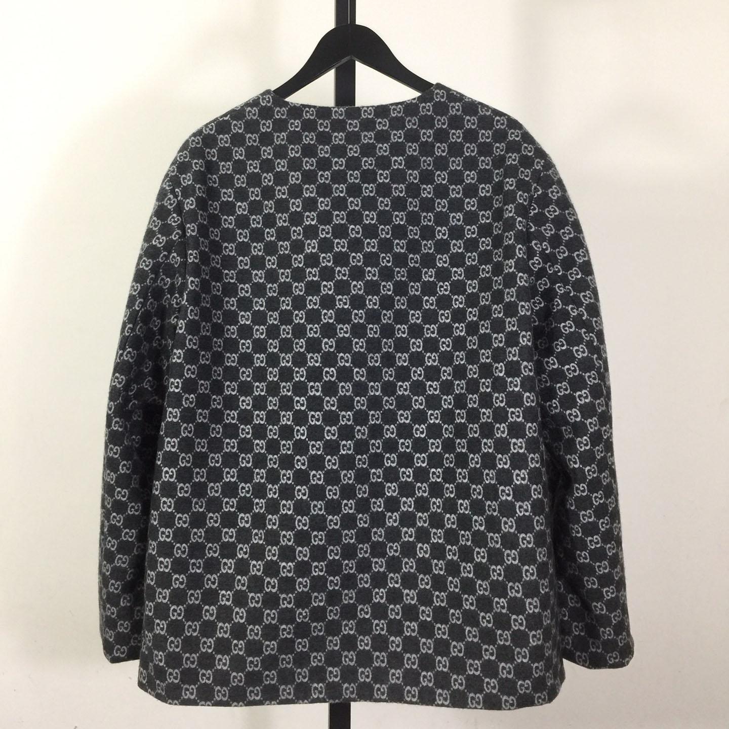 Gucci Bouclé Wool Jacket With GG Shadow - PerfectKickZ