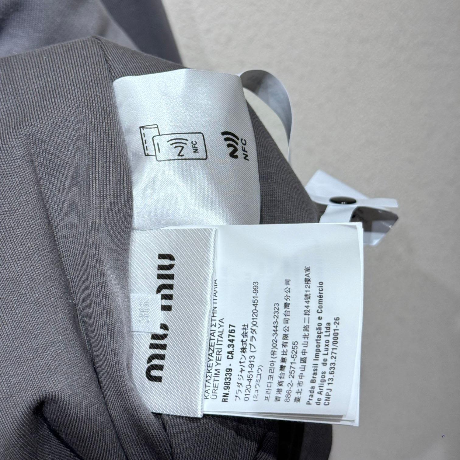 Miu Miu Garment-dyed Blouson Jacket With Embroidered Logo - PerfectKickZ