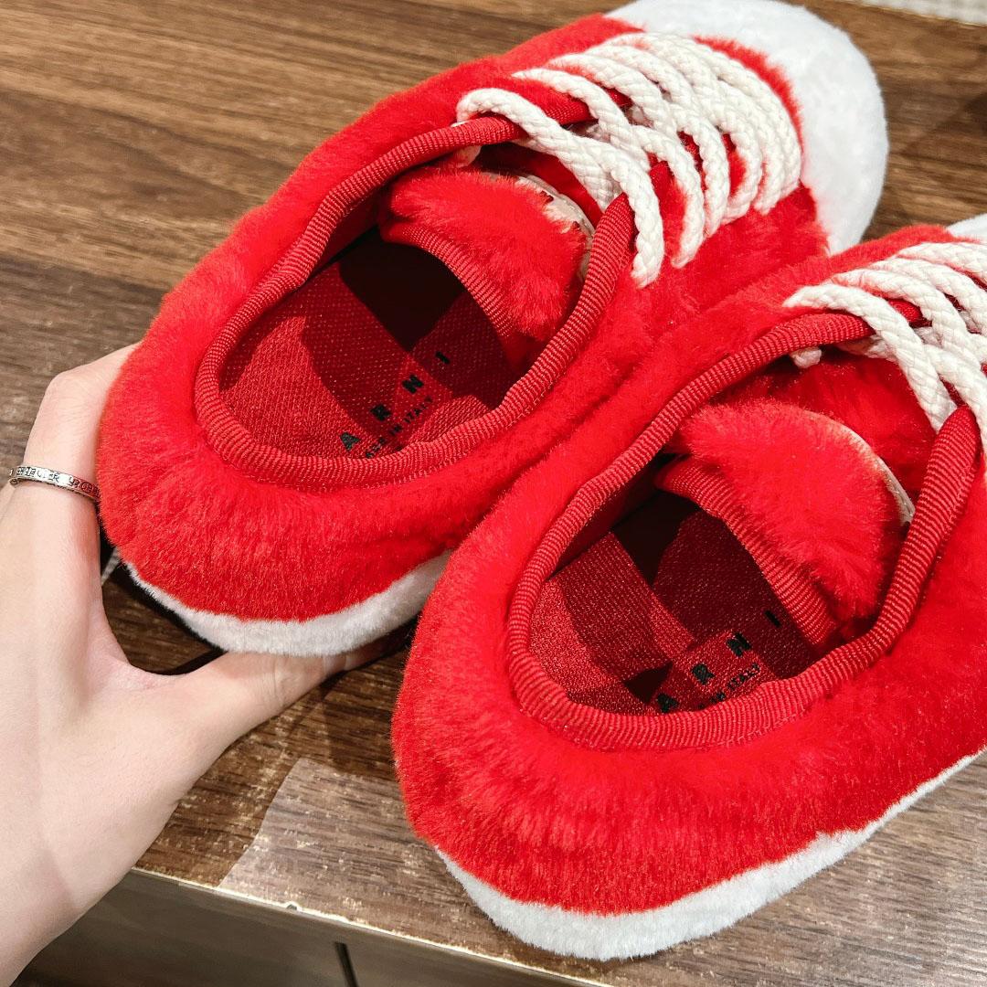 Marni Red Teddy Tennis Sneaker - PerfectKickZ
