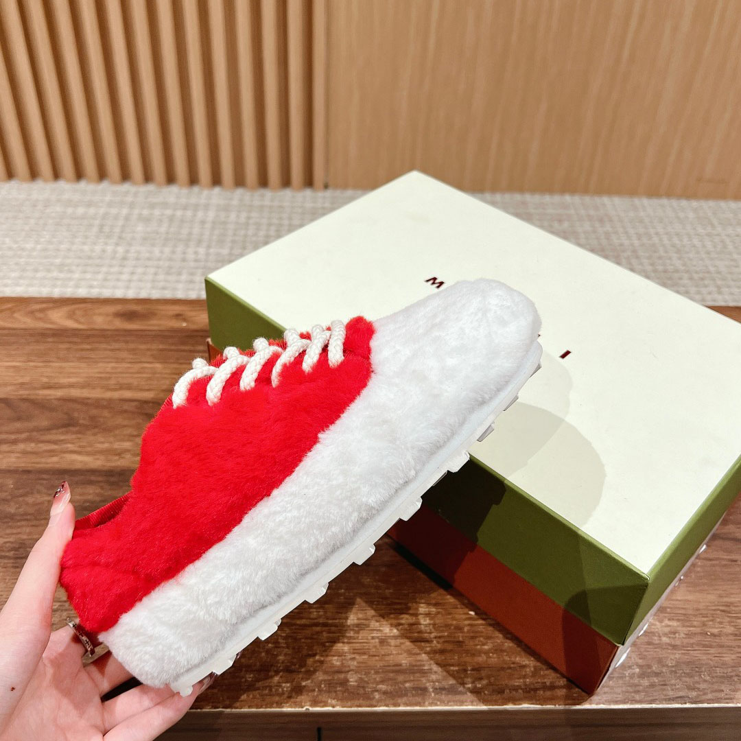 Marni Red Teddy Tennis Sneaker - PerfectKickZ