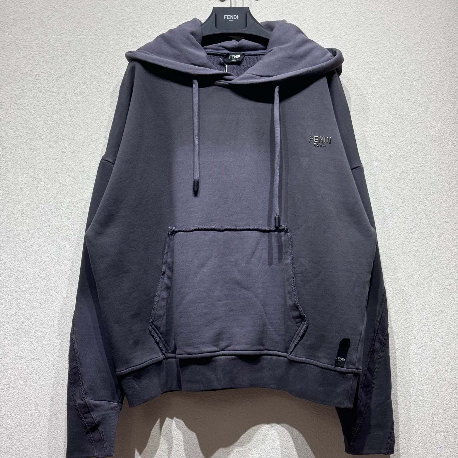 Fendi Gray Jersey Sweatshirt - PerfectKickZ