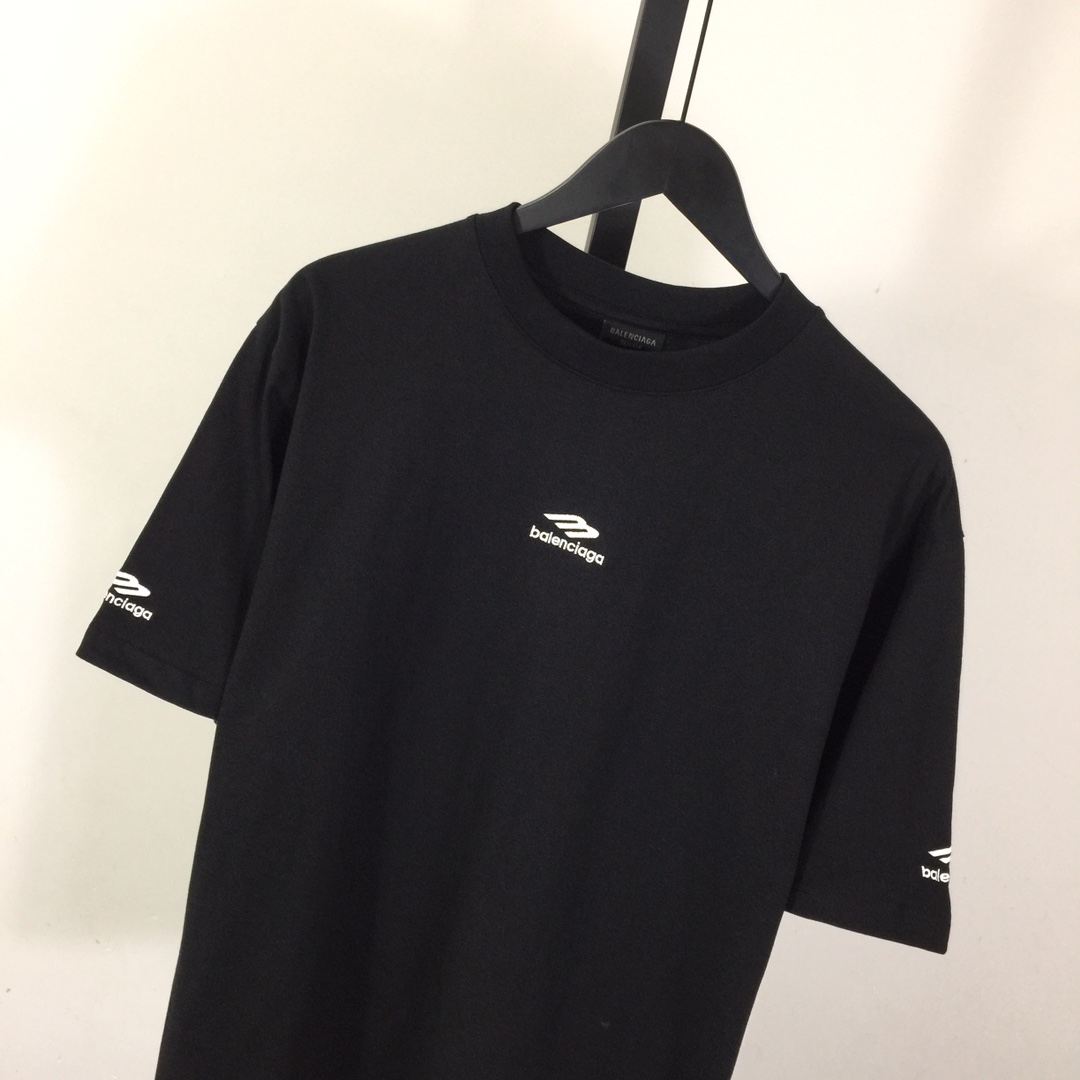 Balenciaga Logo-embroidered T-shirt - PerfectKickZ