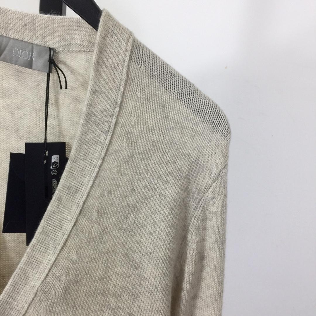 Dior Embroidered Logo Cashmere Cardigan - PerfectKickZ