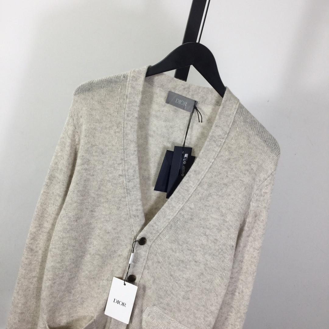 Dior Embroidered Logo Cashmere Cardigan - PerfectKickZ
