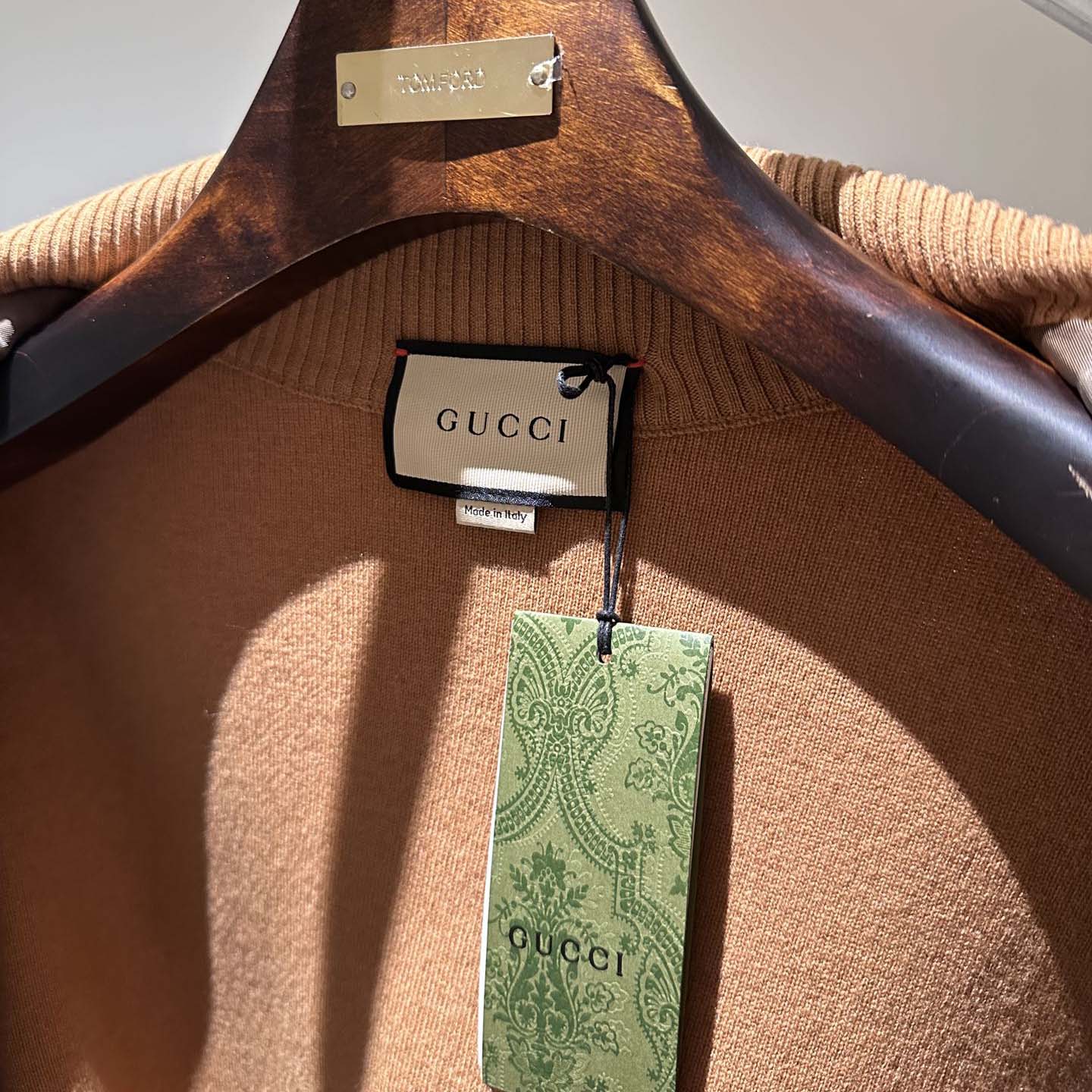 Gucci Suede Bomber Jacket With Web - 