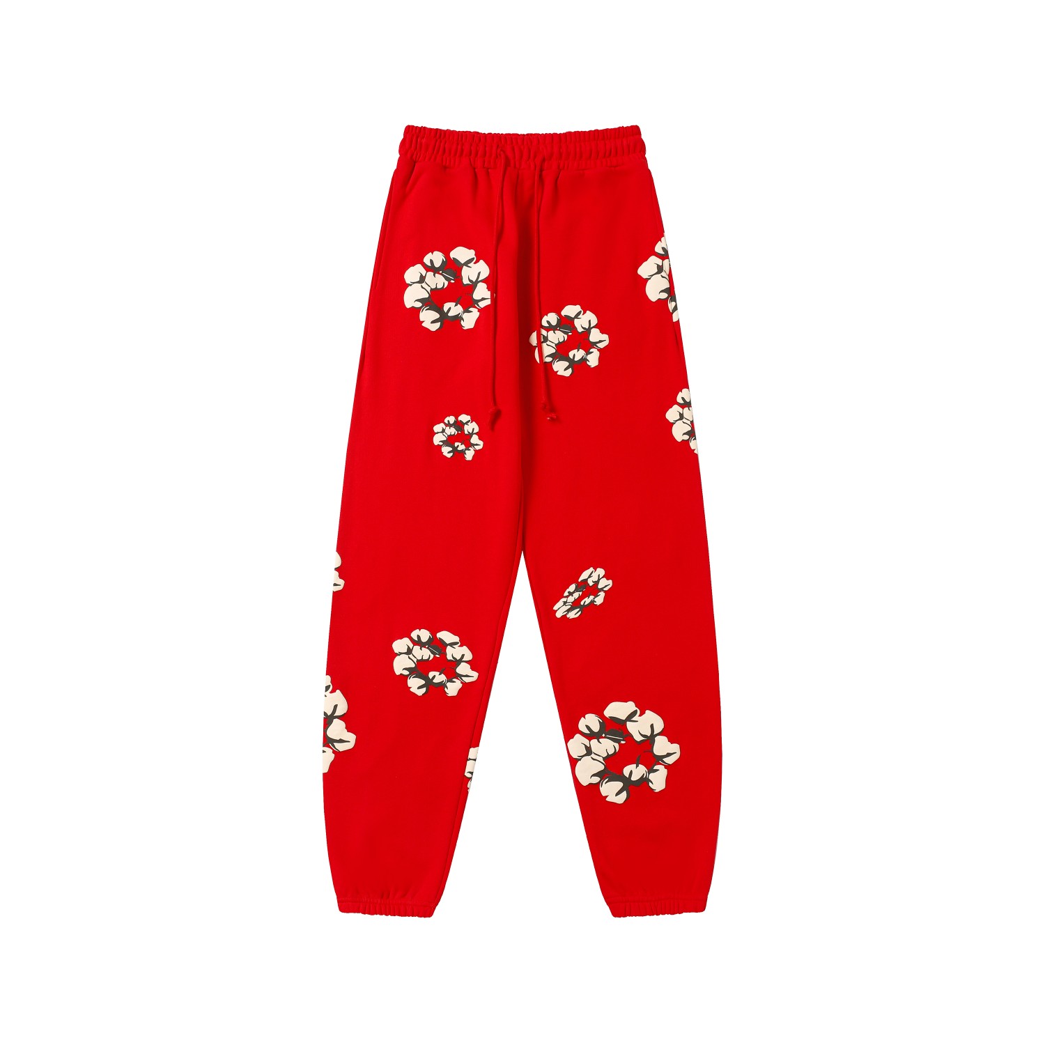 Denim Tears Cactus Tears Wreath Sweatpants Red - PerfectKickZ