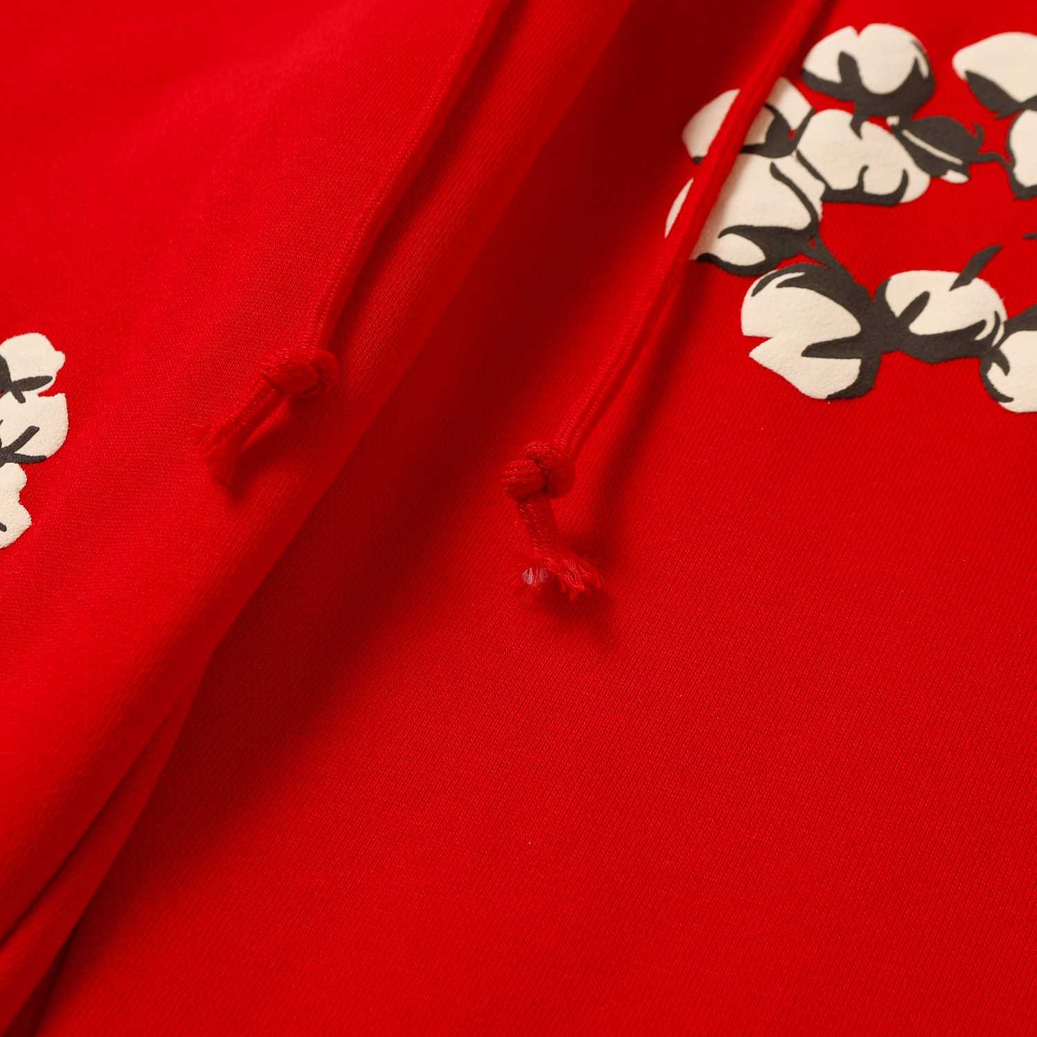Denim Tears Cactus Tears Wreath Sweatpants Red - PerfectKickZ