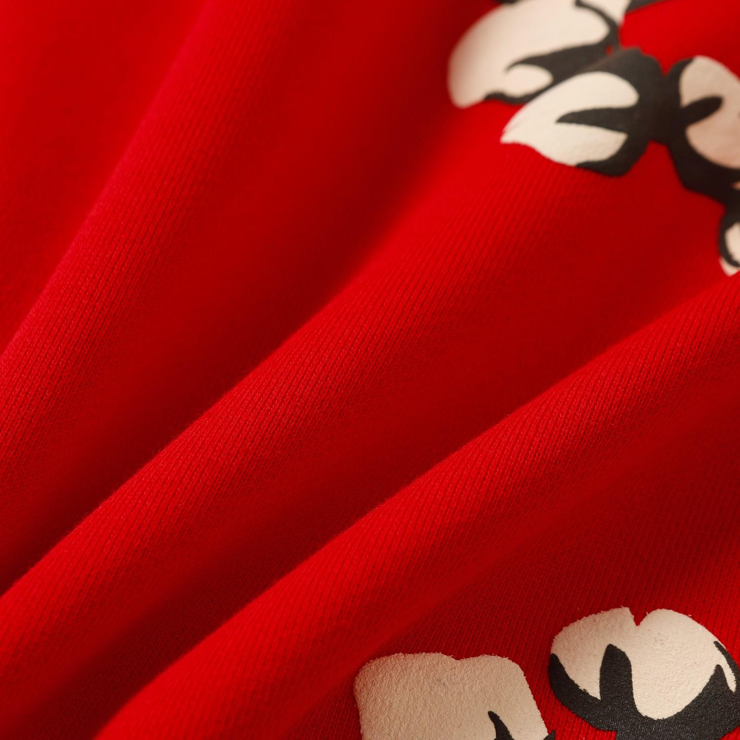 Denim Tears Cactus Tears Wreath Sweatpants Red - PerfectKickZ