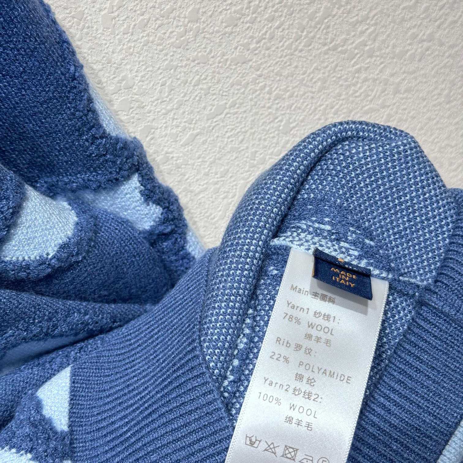 Louis Vuitton Textured Cotton Crewneck   1AGJRE - PerfectKickZ
