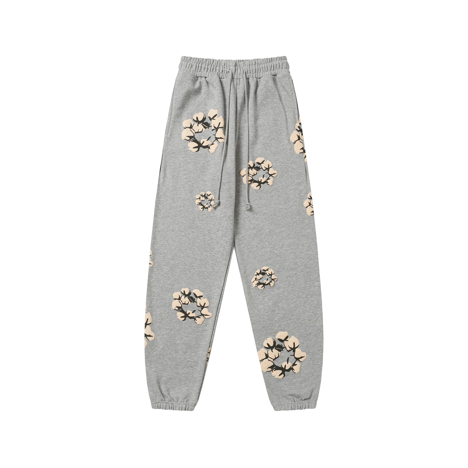 Denim Tears Cactus Tears Wreath Sweatpants Grey - PerfectKickZ