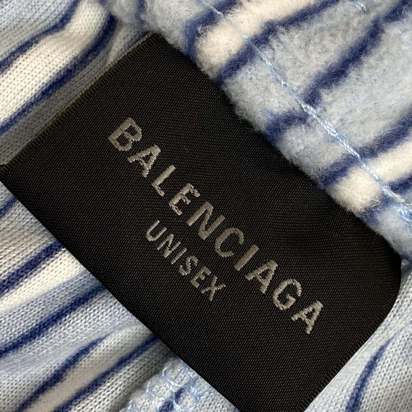 Balenciaga Wide-Leg Striped Fleece Drawstring Pyjama Trousers - PerfectKickZ