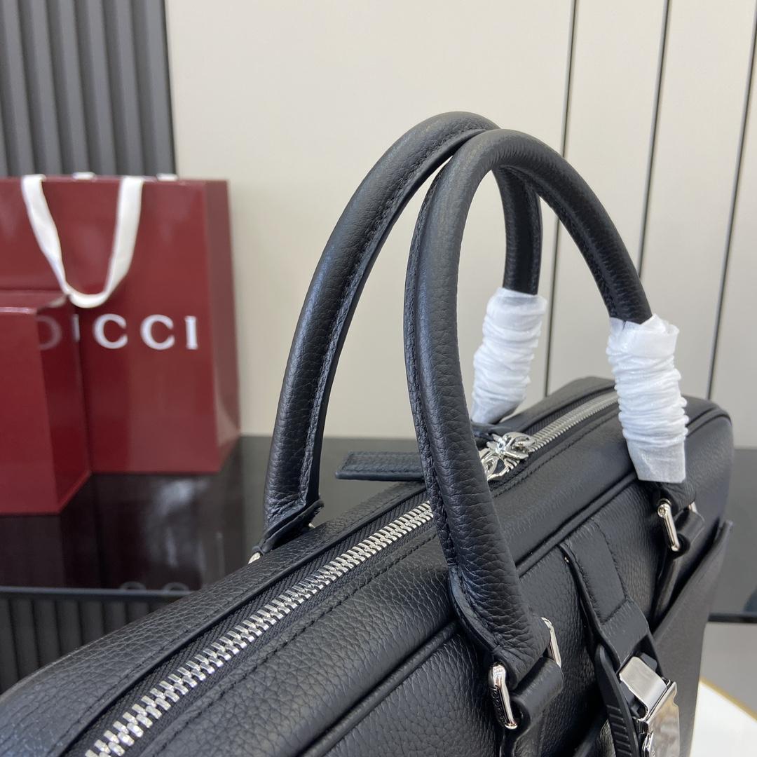 Gucci Medium Briefcase With Web - PerfectKickZ