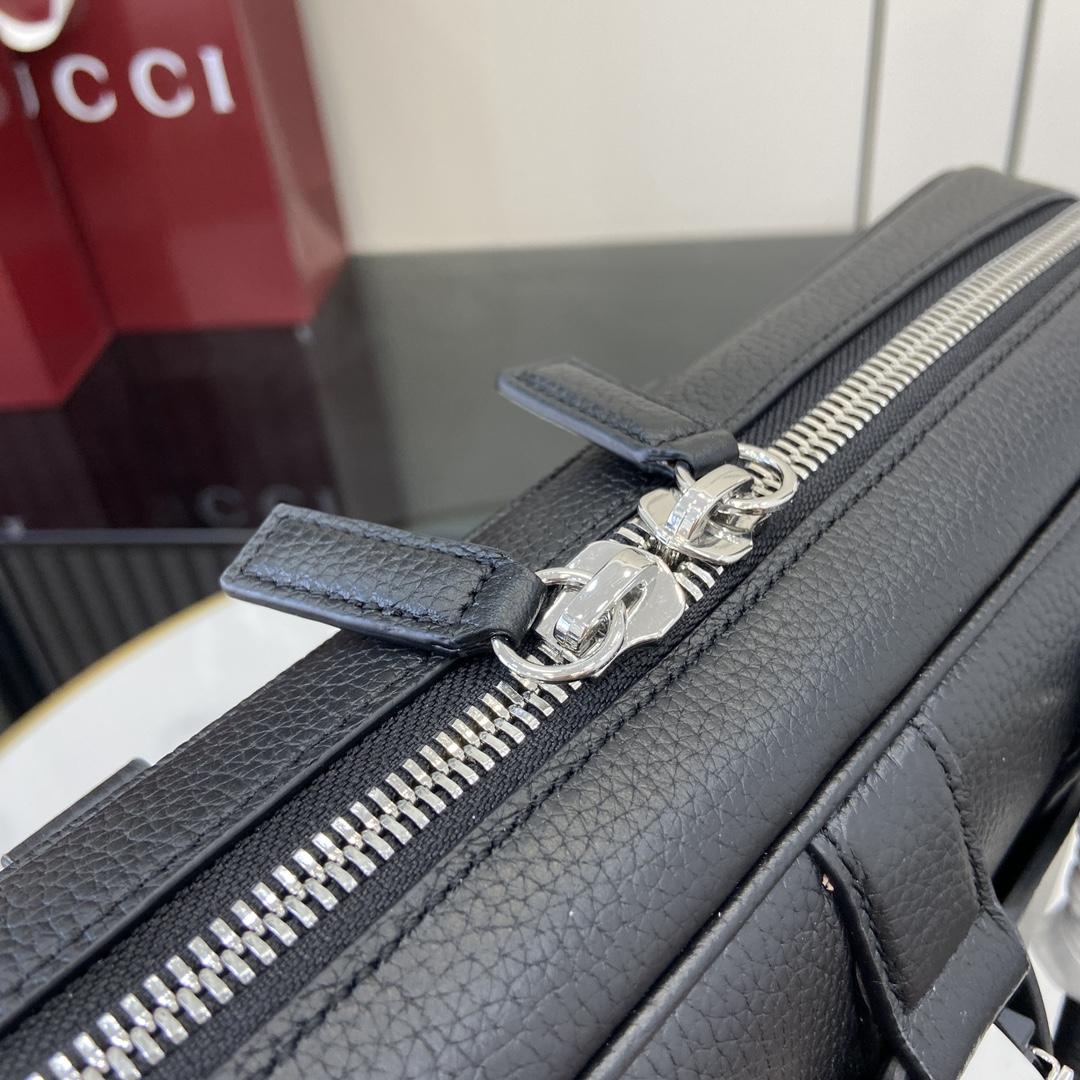 Gucci Medium Briefcase With Web - PerfectKickZ
