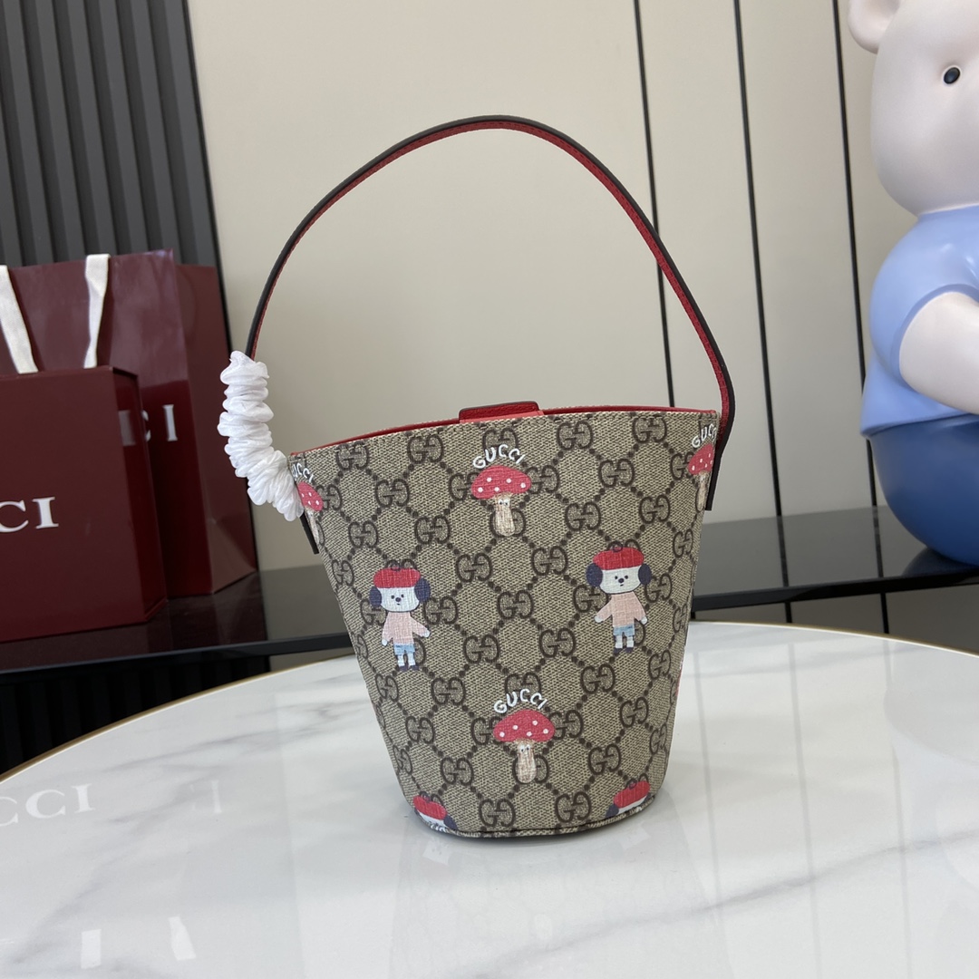 Gucci Children's Printed GG Bucket Bag  - PerfectKickZ
