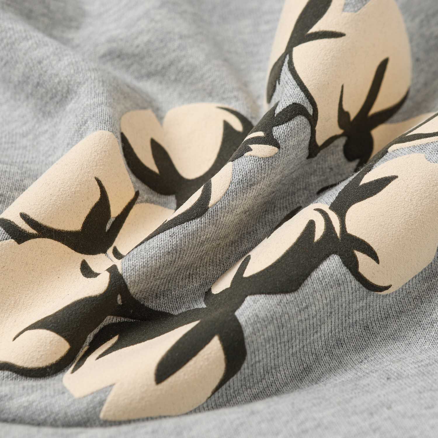 Denim Tears Cactus Tears Wreath Hoodie Grey - PerfectKickZ