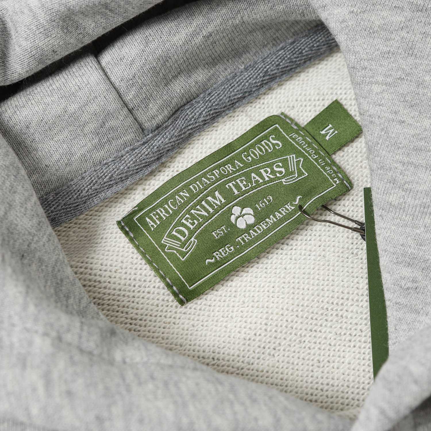 Denim Tears Cactus Tears Wreath Hoodie Grey - PerfectKickZ