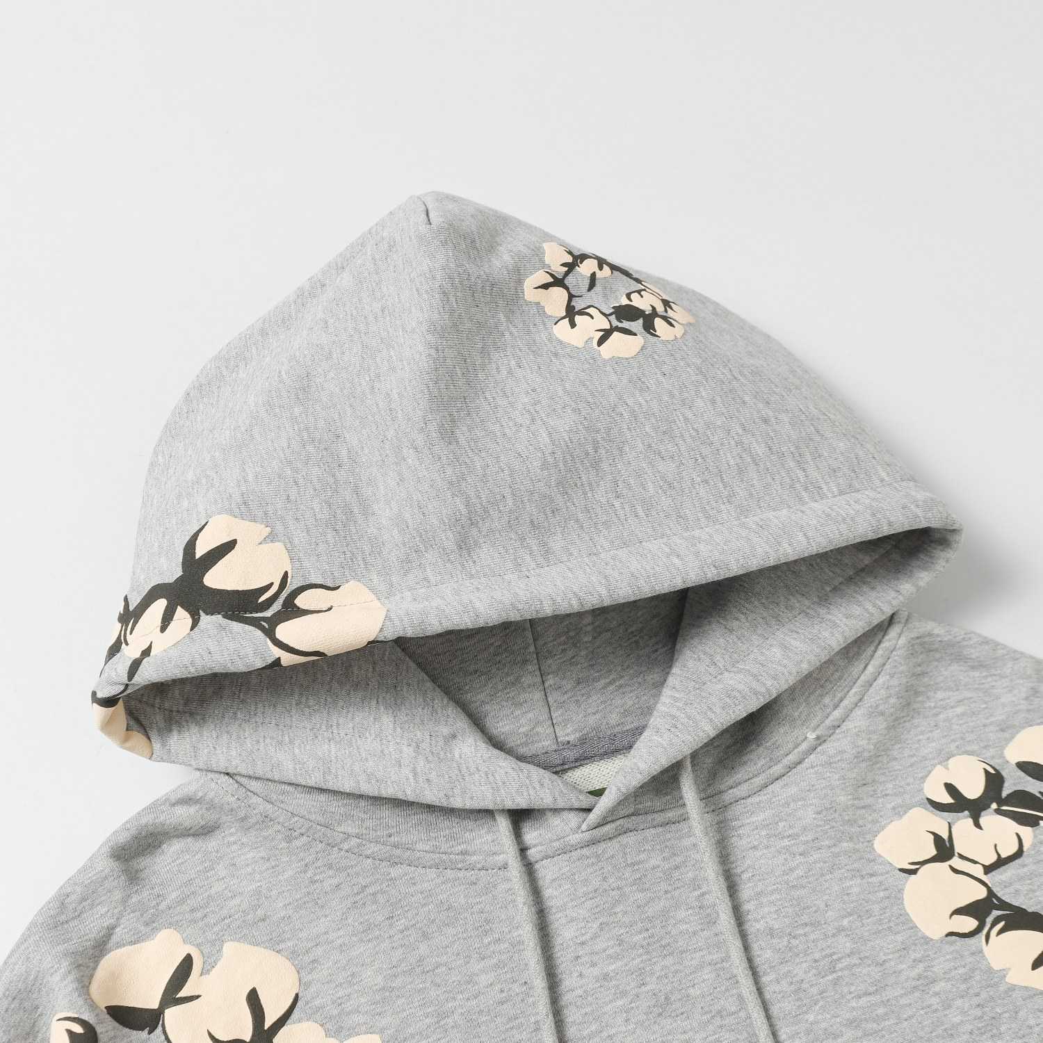 Denim Tears Cactus Tears Wreath Hoodie Grey - PerfectKickZ