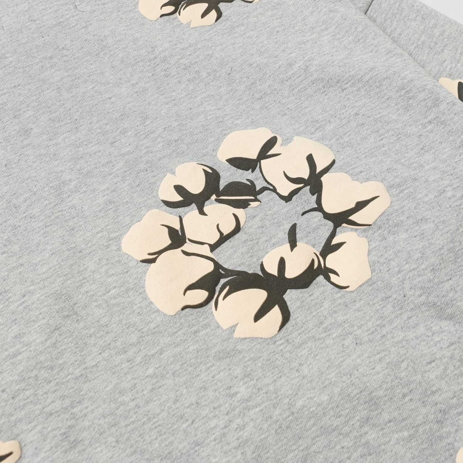 Denim Tears Cactus Tears Wreath Hoodie Grey - PerfectKickZ