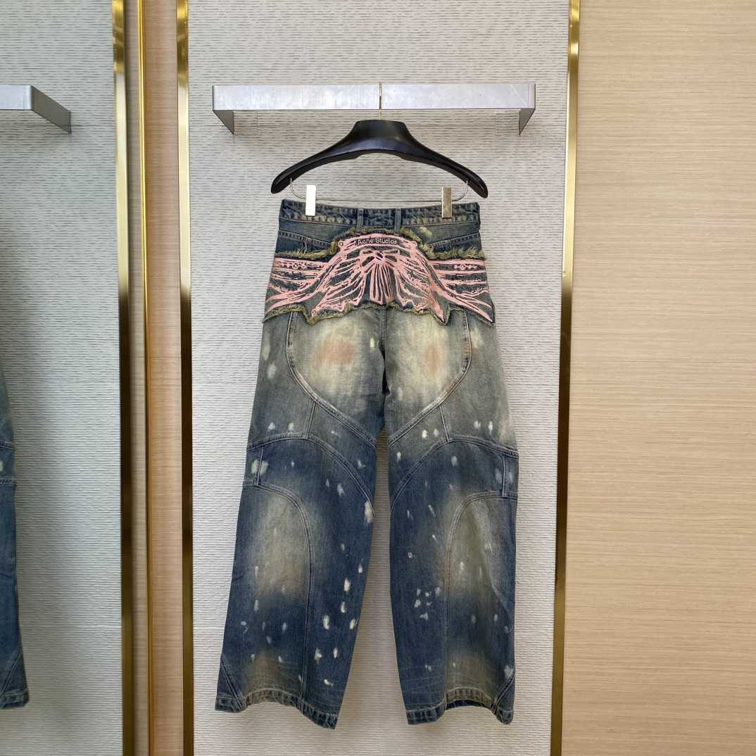 Acne Studios Loose Fit Denim Trousers  - PerfectKickZ