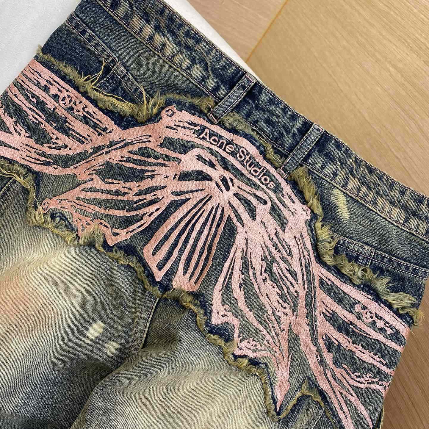 Acne Studios Loose Fit Denim Trousers  - PerfectKickZ