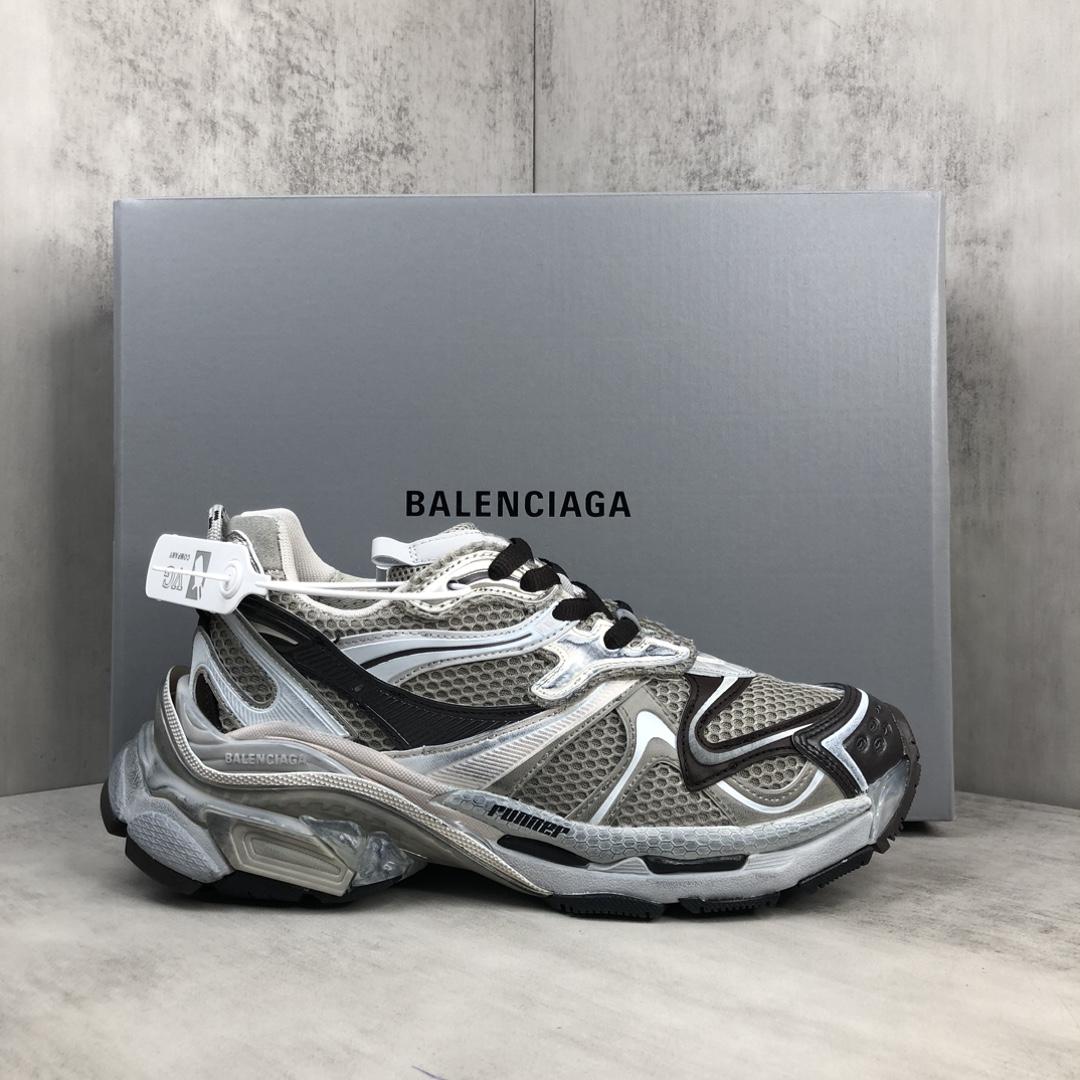 Balenciaga Runner 2.0 Sneaker In Beige Mesh And Polyurethane - PerfectKickZ