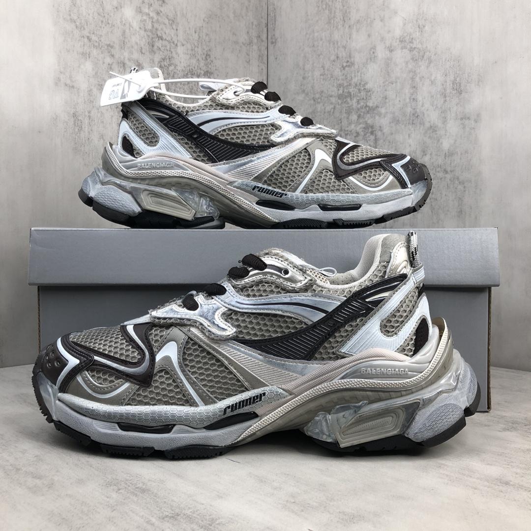 Balenciaga Runner 2.0 Sneaker In Beige Mesh And Polyurethane - PerfectKickZ