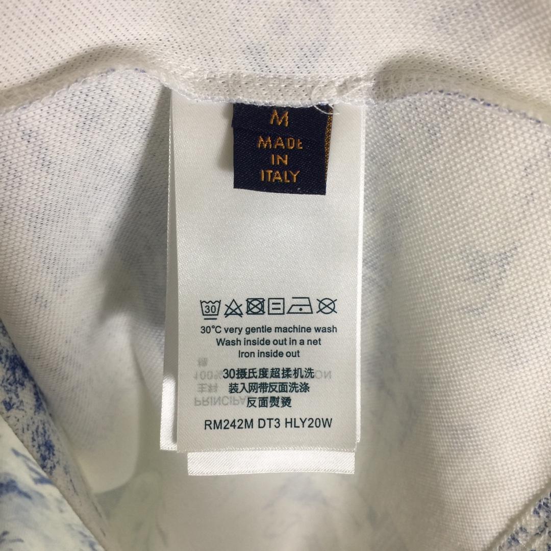 Louis Vuitton Printed Cotton Pique T-Shirt   1AGJZ4 - PerfectKickZ