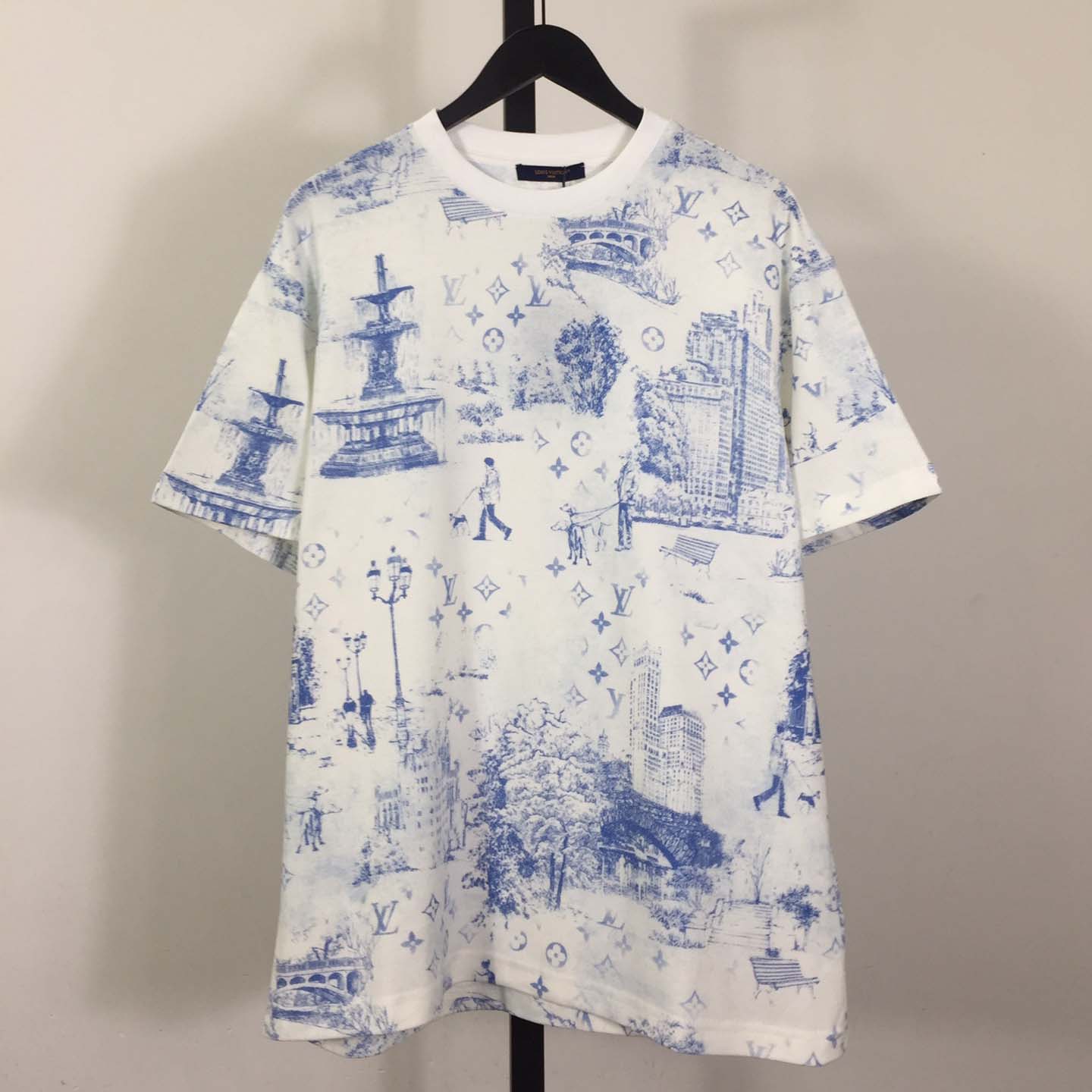 Louis Vuitton Printed Cotton Pique T-Shirt   1AGJZ4 - PerfectKickZ