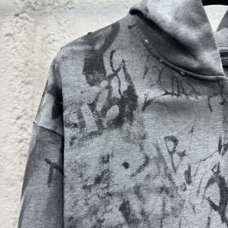 Balenciaga Graffiti THRASHED Runway Hoodie - PerfectKickZ