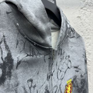 Balenciaga Graffiti THRASHED Runway Hoodie - PerfectKickZ