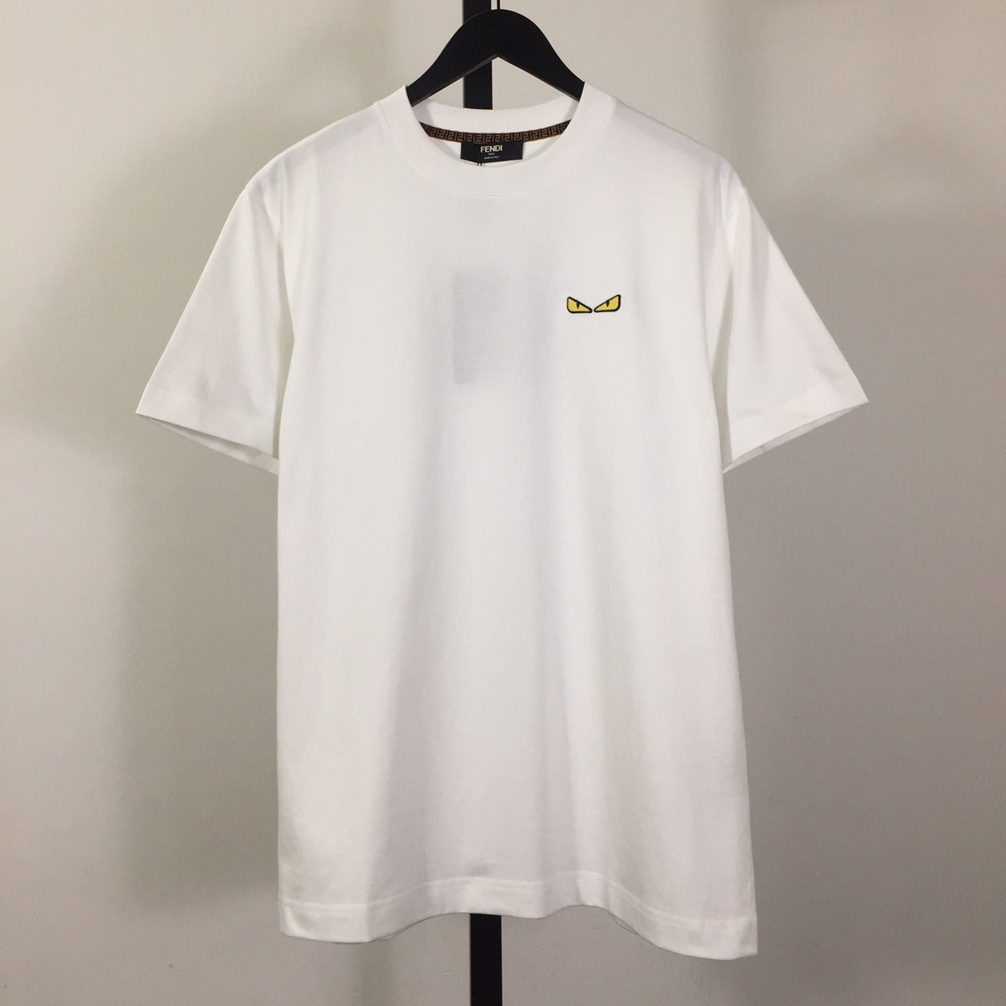 Fendi White Cotton Fendilicious T-shirt - PerfectKickZ