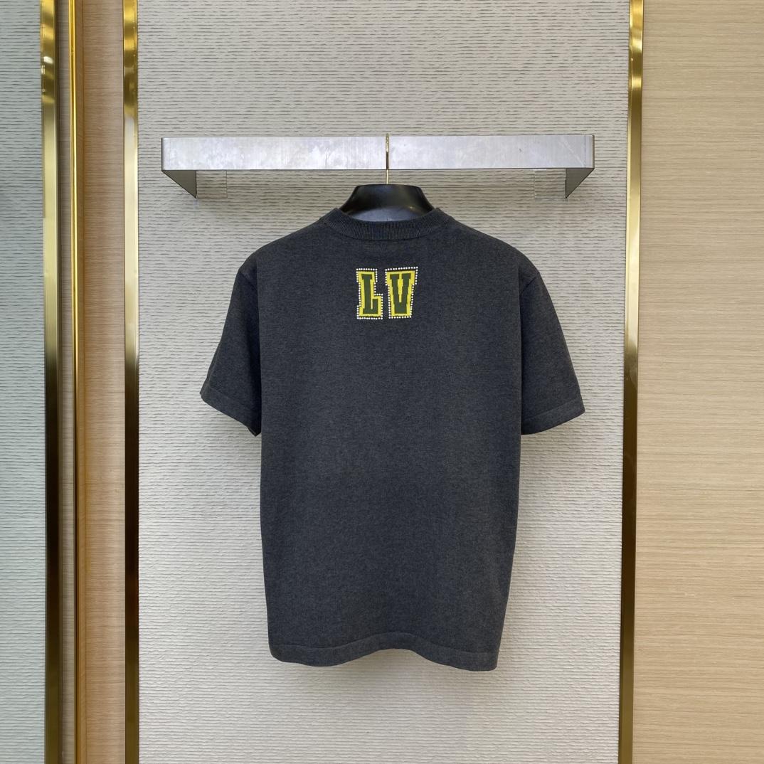 Louis Vuitton Embellished Short-Sleeved Cotton Crewneck  1AGJSA - PerfectKickZ