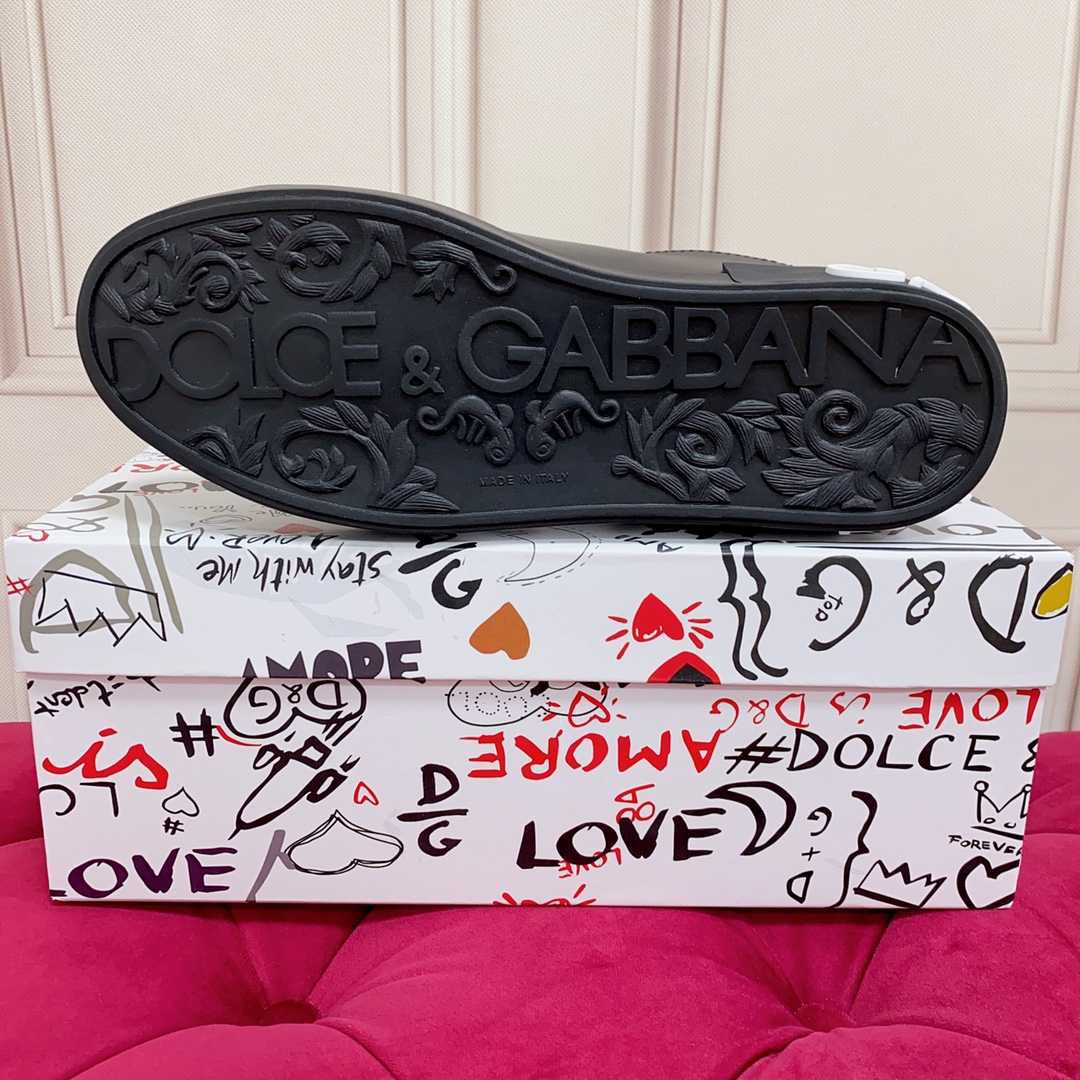 Dolce & Gabbana Logo Printed Portofino Sneakers - PerfectKickZ