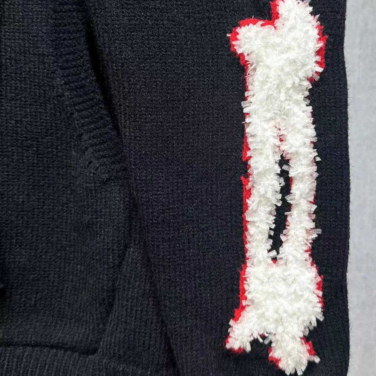 Amiri Bones Hoodie With Embroidered Logo - PerfectKickZ
