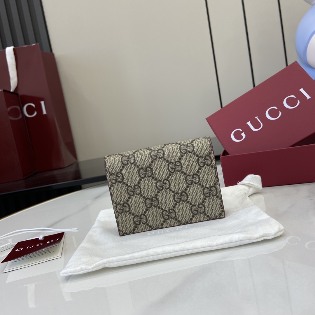 Gucci GG Mini Wallet With Dog Detail - PerfectKickZ