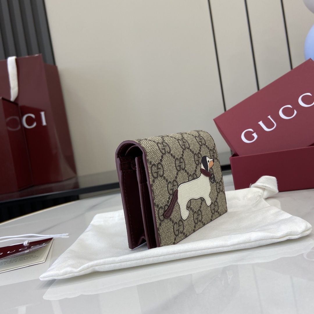 Gucci GG Mini Wallet With Dog Detail - PerfectKickZ