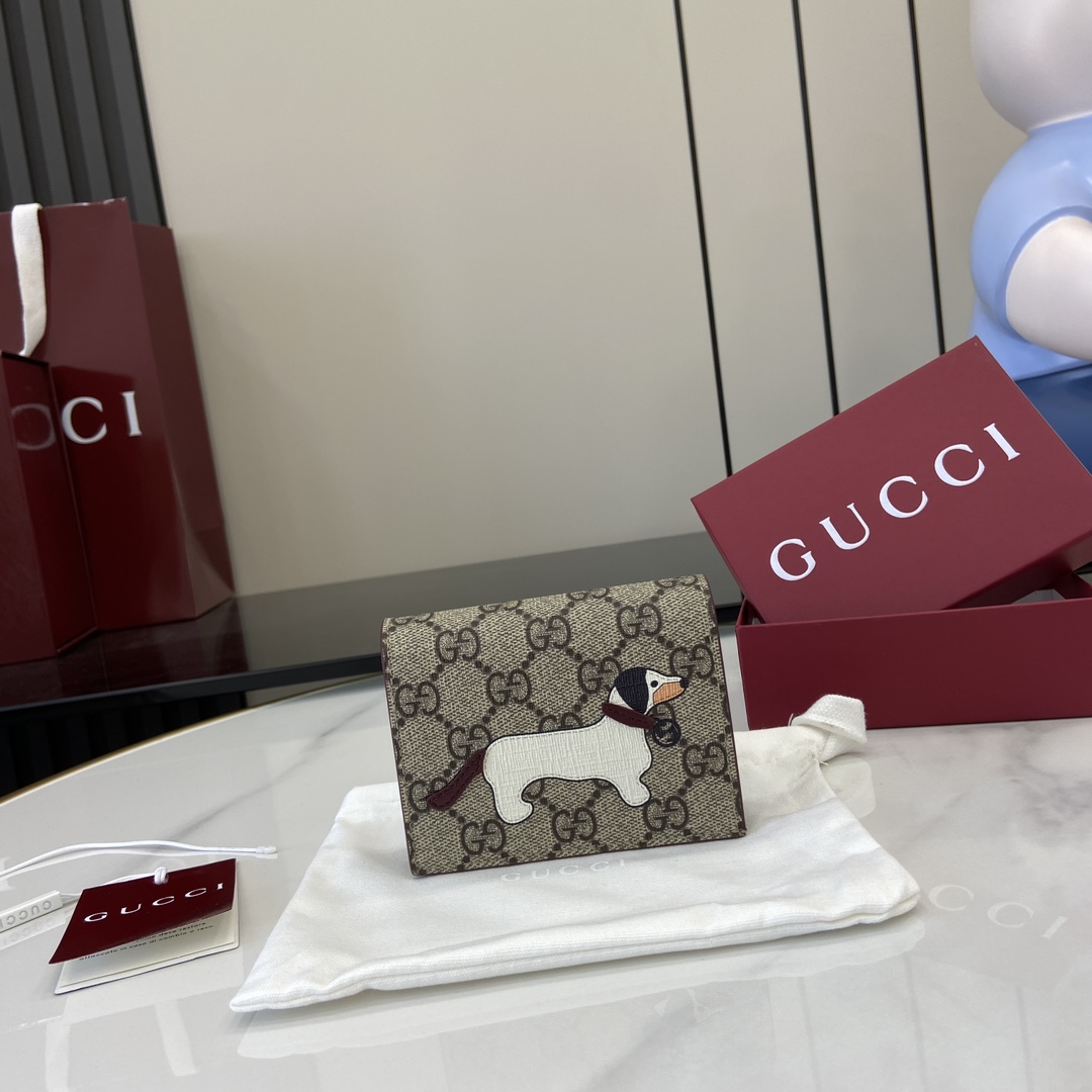 Gucci GG Mini Wallet With Dog Detail - PerfectKickZ