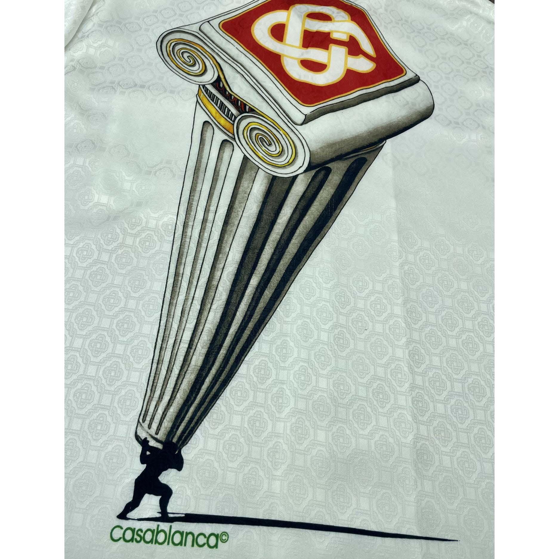 Casablanca Logo Monogram Pattern Shirt - PerfectKickZ