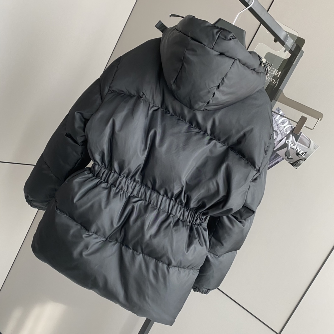 Prada Women's Hooded Re-Nylon Down Jacket - PerfectKickZ