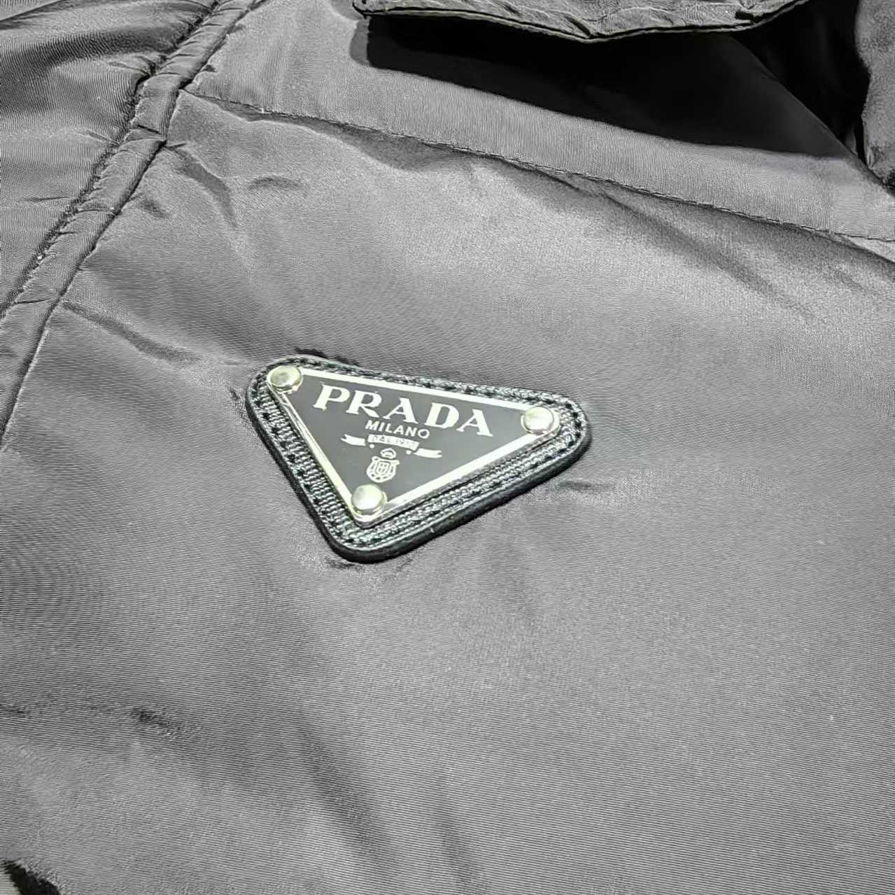 Prada Cropped Re-Nylon Down Jacket - PerfectKickZ