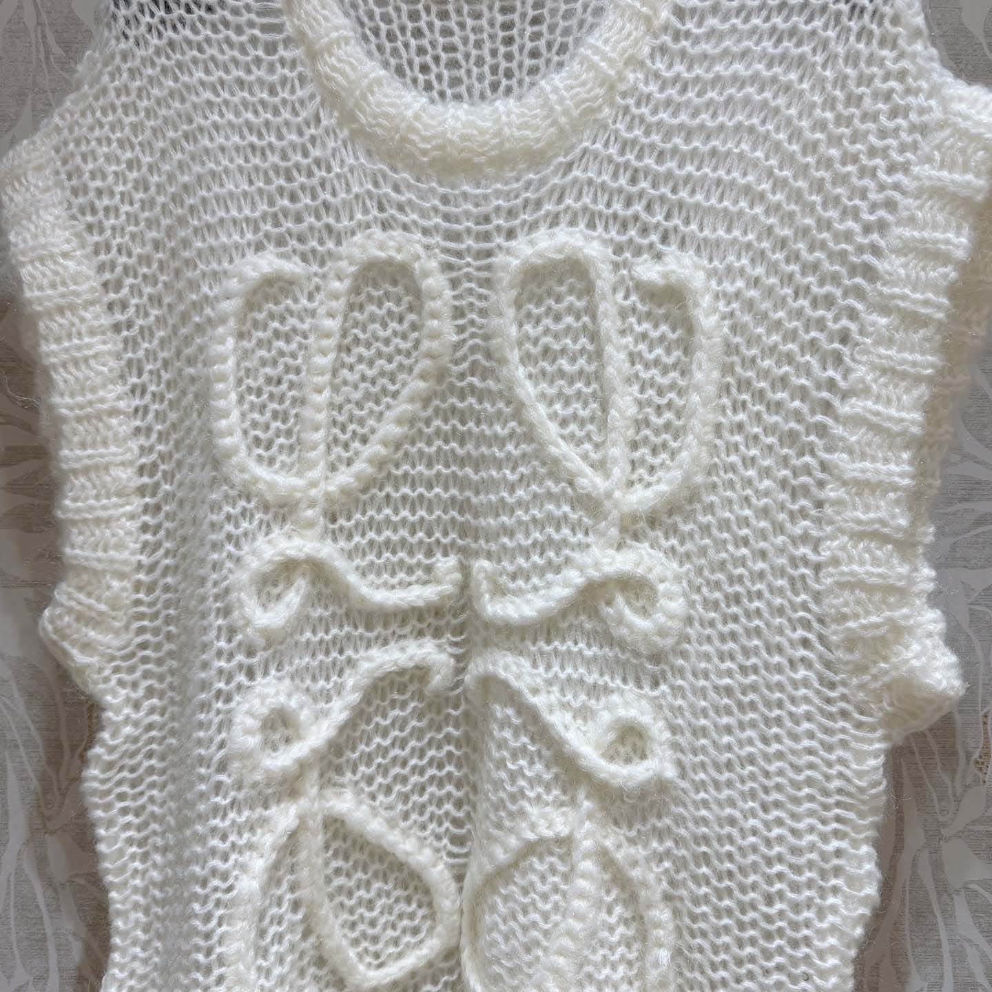 Loewe Open-Knit Mohair-Blend Vest - PerfectKickZ