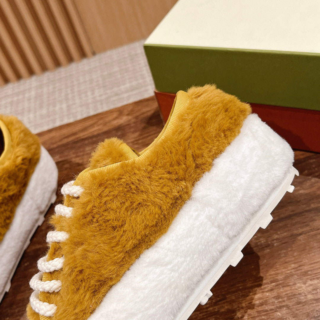 Marni Beige Teddy Tennis Sneaker - PerfectKickZ